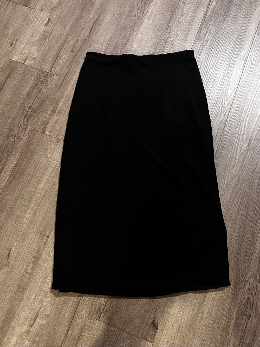Black Mesh Maxi Skirt by Forever 21